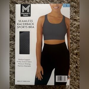 Member's Mark Gray Seamless Racerback Sports Bra